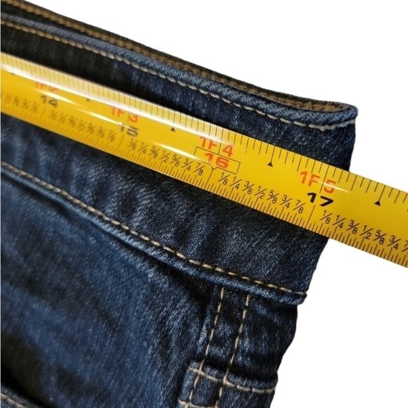 Chico's Platinum Boot cut blue Jean Size 1.5 Short pants M 10 - Picture 5 of 10